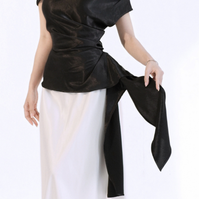 Áo Kiểu Lụa Nữ Thanh Lịch NV778 Áo Lệch Vai Nữ Đẹp Sang Trọng Thời Trang Cao Cấp Dễ Phối Đồ | BigBuy360 - bigbuy360.vn