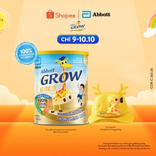[Tặng Nón hươu Grow] Sữa bột Abbott Grow 6+ 850g (Mẫu ngẫu nhiên)