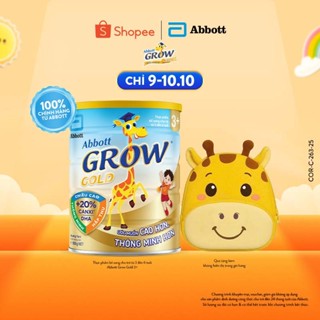 [Tặng Balo hươu Grow dễ thương] Sữa bột Abbott Grow 3+ 850g (Mẫu ngẫu nhiên)