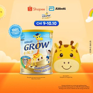 [Tặng Balo hươu Grow dễ thương] Sữa bột Abbott Grow 6+ 850g/800g (Mẫu ngẫu nhiên)