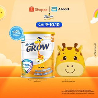 [Tặng Balo hươu Grow dễ thương] Sữa bột Abbott Grow 2+ 850g (Mẫu ngẫu nhiên)