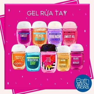  Bill Mỹ 2025  Gel Rửa Tay Khô Dưỡng Ẩm Ít Cồn BATH AND BODY WORKS 29ml 