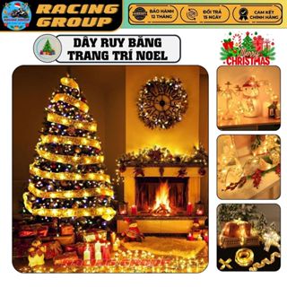  Đèn Led Ruy Băng 10M 5M 1M Bản 4CM và 5CM Trang Trí Cây Thông Noel Nhà Cửa Mùa Giáng Sinh 2025 