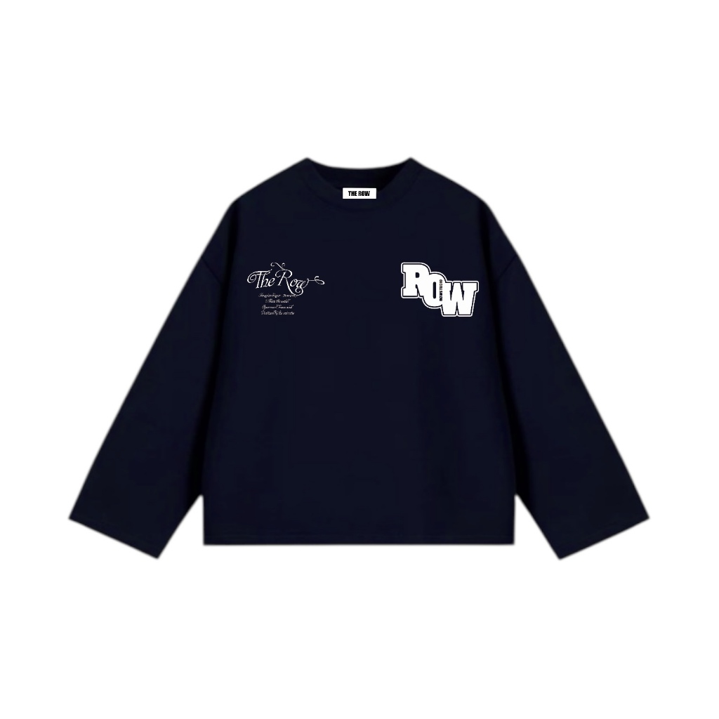 [Ver3] Áo Thun Tay Dài Long Sleeve Boxy THEROW 250gsm Form Rộng Cổ Tròn Unisex Nam Nữ Basic | BigBuy360 - bigbuy360.vn