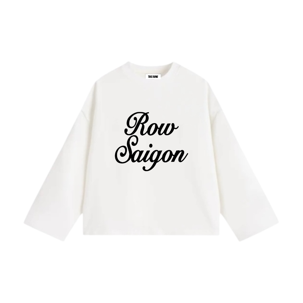 [Ver3] Áo Thun Tay Dài Long Sleeve Boxy THEROW 250gsm Form Rộng Cổ Tròn Unisex Nam Nữ Basic | BigBuy360 - bigbuy360.vn
