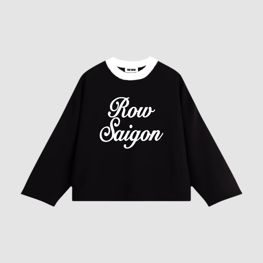 [Ver3] Áo Thun Tay Dài Long Sleeve Boxy THEROW 250gsm Form Rộng Cổ Tròn Unisex Nam Nữ Basic | BigBuy360 - bigbuy360.vn