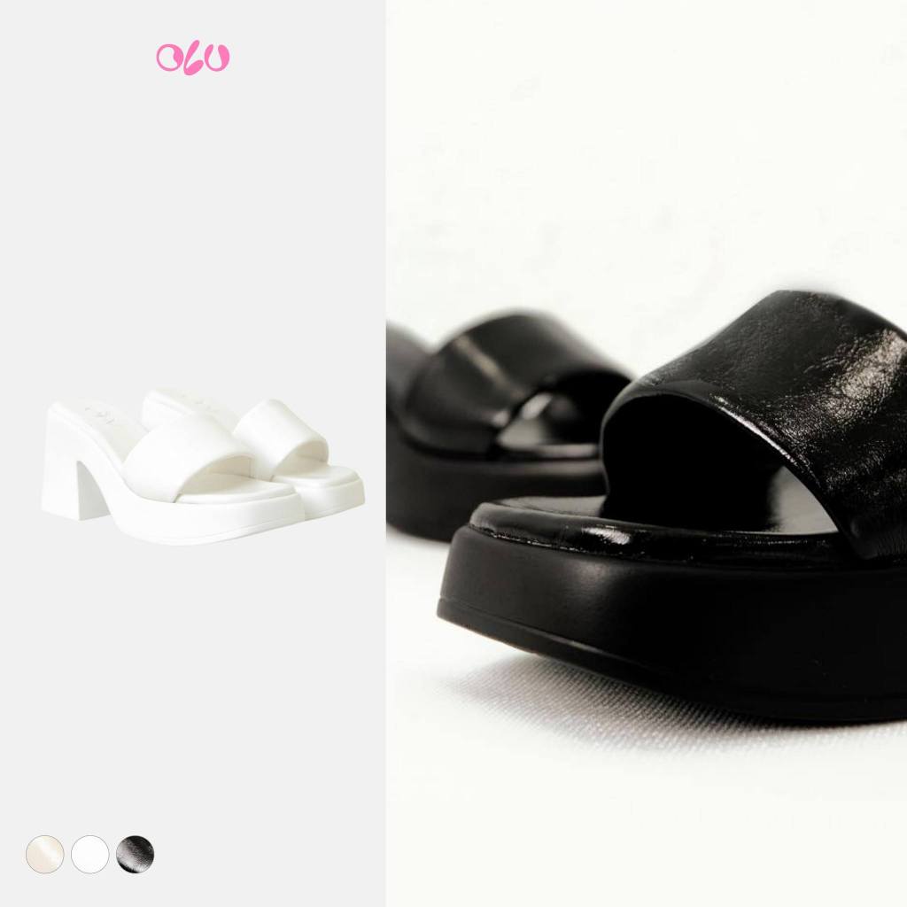Dép OLV đế đúp cao gót Christa Heels nhiều màu dễ phối phù hợp đi chơi đi làm