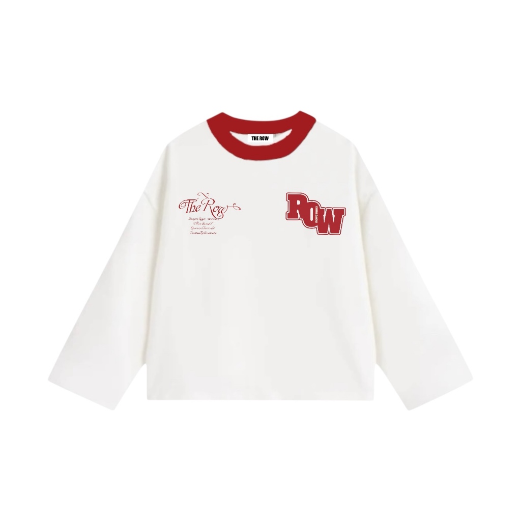[Ver3] Áo Thun Tay Dài Long Sleeve Boxy THEROW 250gsm Form Rộng Cổ Tròn Unisex Nam Nữ Basic | BigBuy360 - bigbuy360.vn