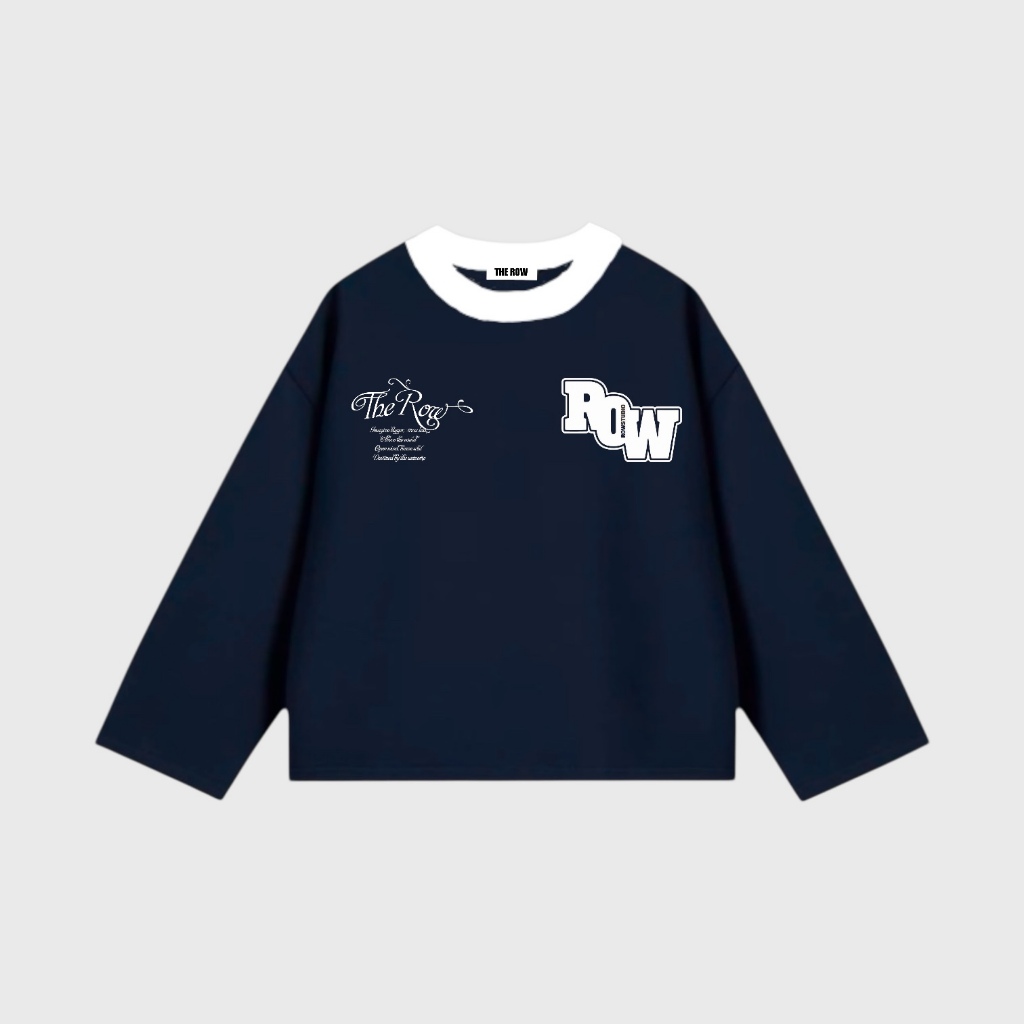 [Ver3] Áo Thun Tay Dài Long Sleeve Boxy THEROW 250gsm Form Rộng Cổ Tròn Unisex Nam Nữ Basic | BigBuy360 - bigbuy360.vn