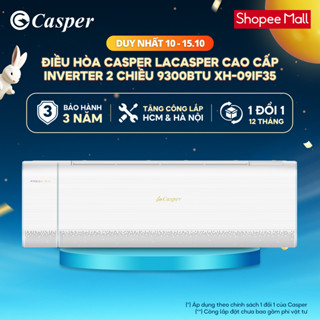 [Shopee - Lắp đặt 0Đ HN HCM] Máy lạnh/ Điều hòa khí tươi Casper Inverter - 2 chiều 9300BTU XH-09IF35 - Bảo hành 3 năm
