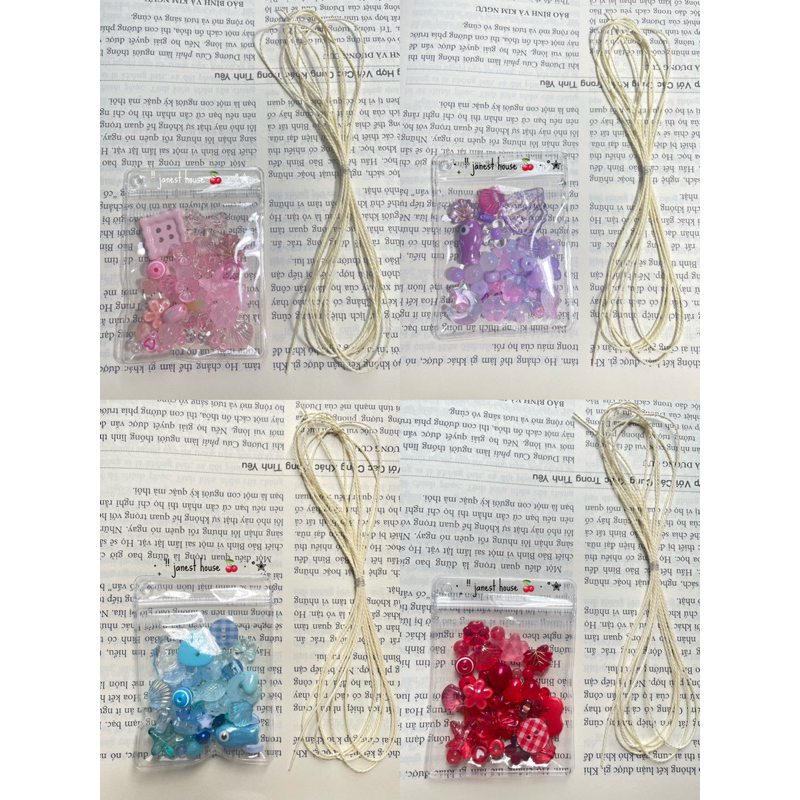 Set làm vòng tay handmade, móc khoá handmade (đọc kĩ mô tả)