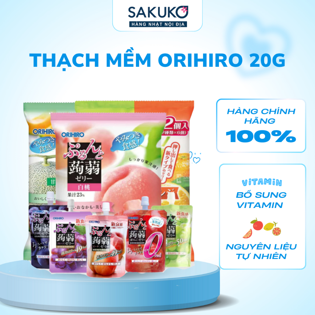 Thạch mềm nhiều vị- ORIHIRO