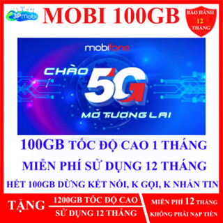   có ESIM  Sim 4G Mobifone MOBI 100GB 3P MOBI HÀNG CHÍNH HÃNG SỬ DỤNG 1 NĂM MIỄN PHÍ 