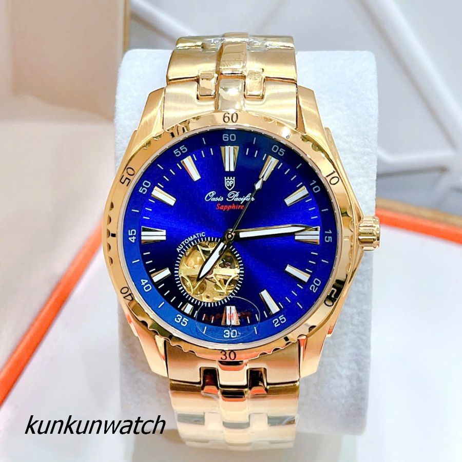 Đồng Hồ Nam OLYM PIANUS OP2026 Automatic Lộ Cơ Mặt 41mm