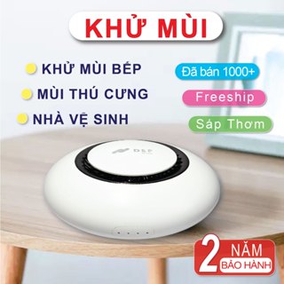 Máy lọc không khí khử mùi bếp nhà vệ sinh vật nuôi trong nhà bằng ion âm ozone, 4 chế độ, có sáp thơm, bảo hành 24 tháng