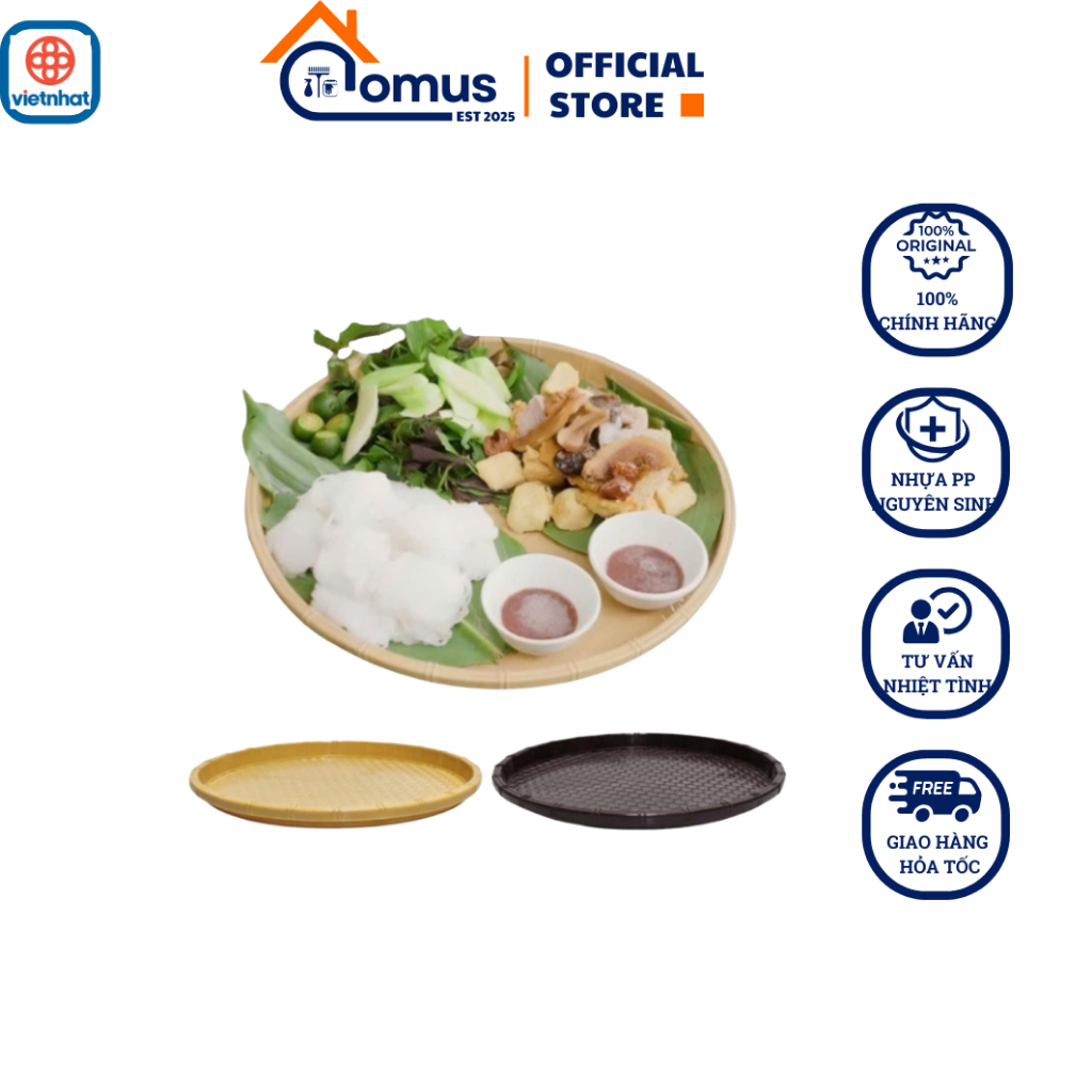 Khay tròn mây 2T8 5726 việt nhật
