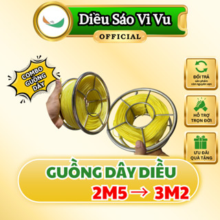  Guồng dây diều 2m5 2m8 3m 3m2 - Dây Dứa China Malai - Tặng chống xoắn 