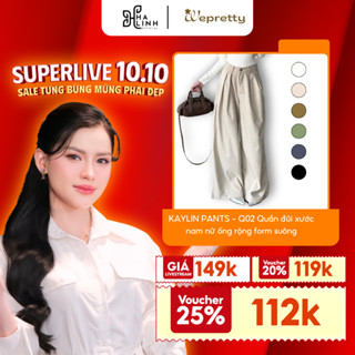 [Võ Hà Linh x Wepretty] KAYLIN PANTS - Q02 Quần đũi xước nam Nữ ống rộng form suông