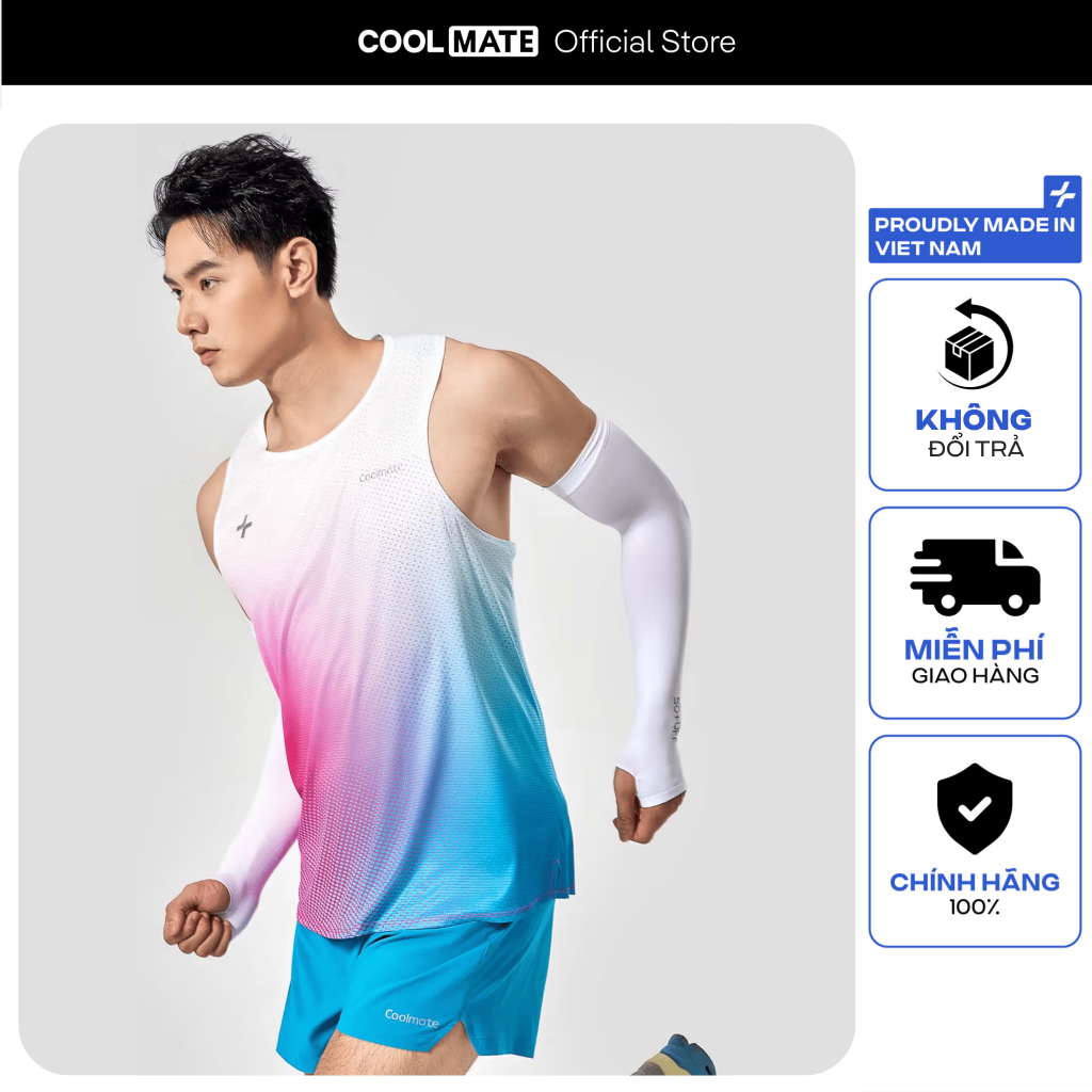 [SALE TẾT]Áo Singlet chạy bộ áo thể thao running thoáng khí thấm hút Coolmate[OUTLET - không đổi trả