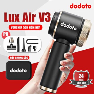Máy hút bụi cầm tay dodoto mini không dây Lux Air V3, lực hút 25000 Pa, Bảo hành 24 tháng