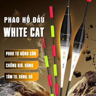 Phao Hố Đấu Mèo Trắng Tự Cân Phao Câu Đài Nano Tăm To 5 Nấc Chiều Dài 50-60cm Phao Câu Cá Cao Cấp 