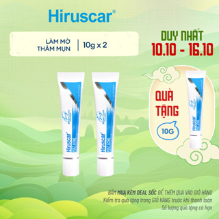 [Date 06.26] Bộ 2 gel chăm sóc sẹo mụn và mụn thâm Hiruscar Post Acne 10g