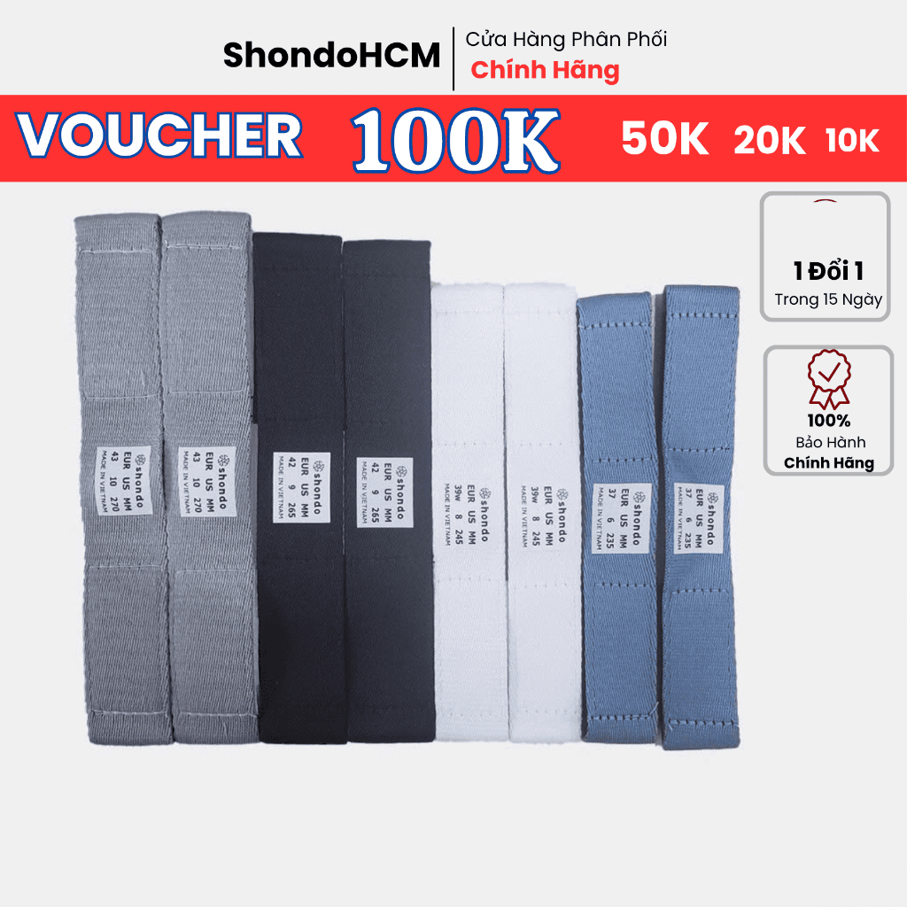 Quai giày Sandal Shondo F6 quai hậu phụ kiện thay thế quai sau sandals tháo được quai sau quai màu đen màu trắng