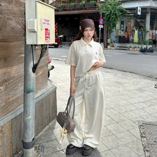  AB HOUSE - Quần Nỉ 2 da lưng chun nhiều nút thời trang nam nữ 