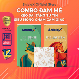  Combo Bao Cao Su ShieldX Thin Sense Siêu Mỏng & Endurance+ Kéo Dài Thời Gian Yêu 