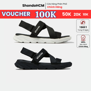 Giày Shondo Dép Sandal Nam Nữ Unisex Êm Chân F6 Sport Đi Học Đi Chơi Đế Bằng Cao 3.5cm