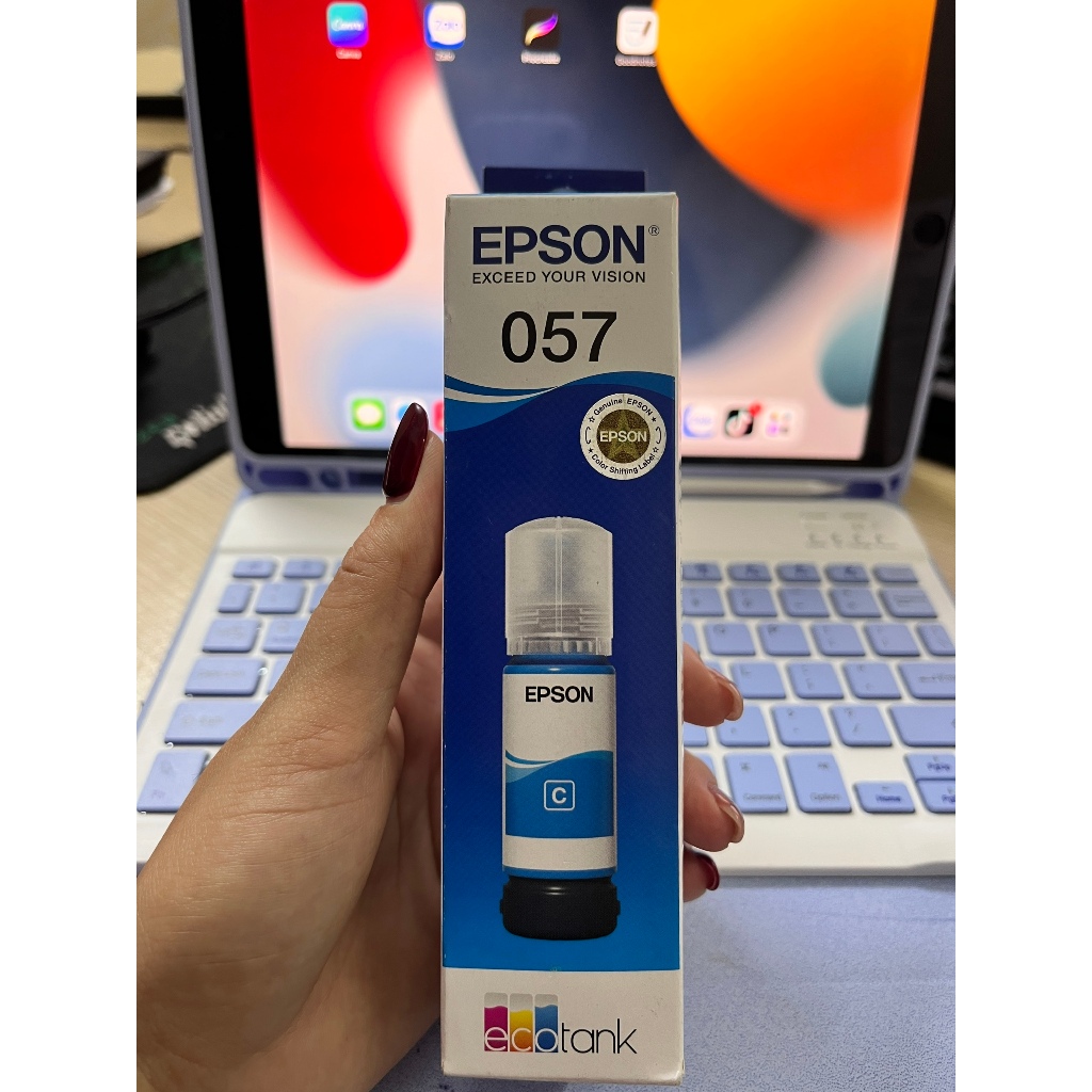 Mực in màu Chính Hãng Epson 057 (C) Xanh – Cho máy L8050/ L18050