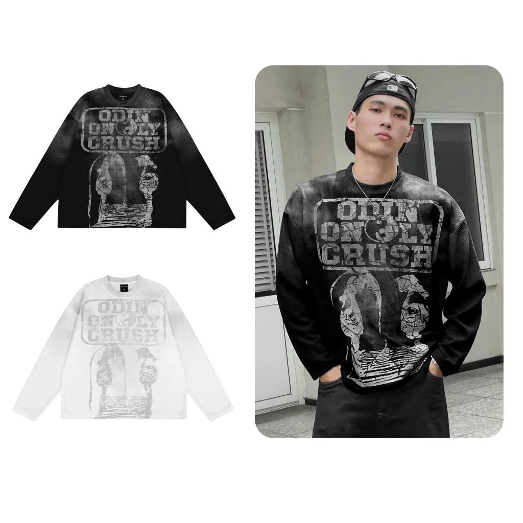 Áo dài tay Waffle Crush Odin Club, Áo longsleeves nam nữ chất liệu vải waffle, form oversize thoải m