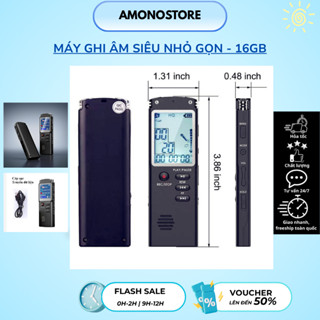   Hỏa Tốc  Máy ghi âm kỹ thuật số 16gb Mini USB -  Máy ghi âm chuyên nghiệp chất lượng cao lọc tiếng ồn thu âm tốt 