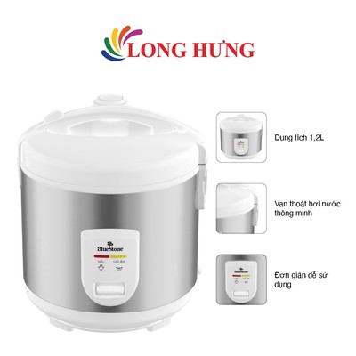 Nồi cơm điện nắp gài Bluestone 1.2 lít RCB-5517 - Hàng chính hãng - Bảo hành 24 tháng