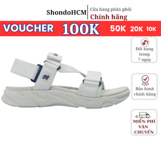  Giày Sandal Nam Nữ Shondo F8 Ver.2 Thời Trang Êm Ái Màu Xám Rêu F8M 