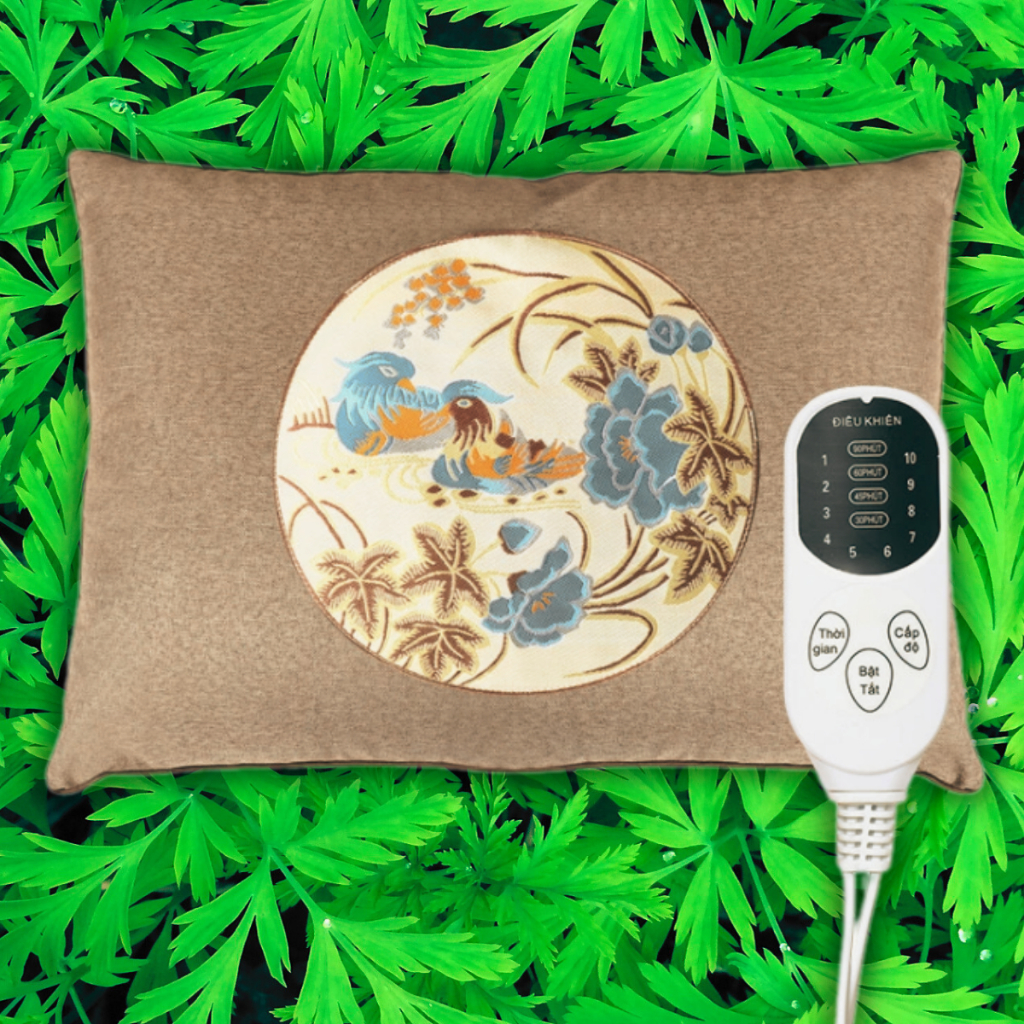 Gối ngải cứu chườm nóng cao cấp