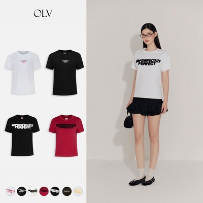 Áo thun OLV cổ tròn basic họa tiết Aruna Mercy Just Grow Darlin Imperfectly Creative mặc thường ngày