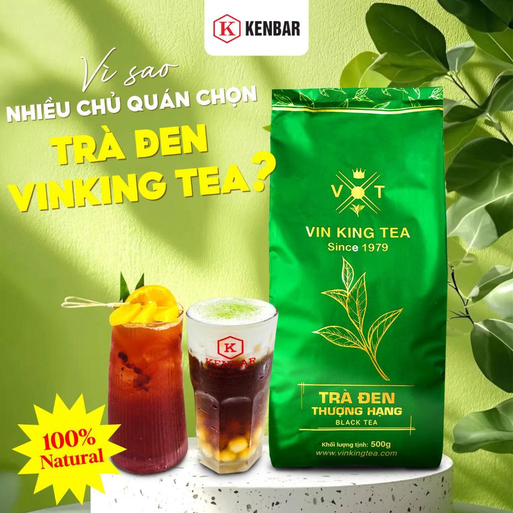 VinkingTea Trà Đen 500Gram – Dùng Cho Trà Trái Cây, Trà Sữa, Trà Đào