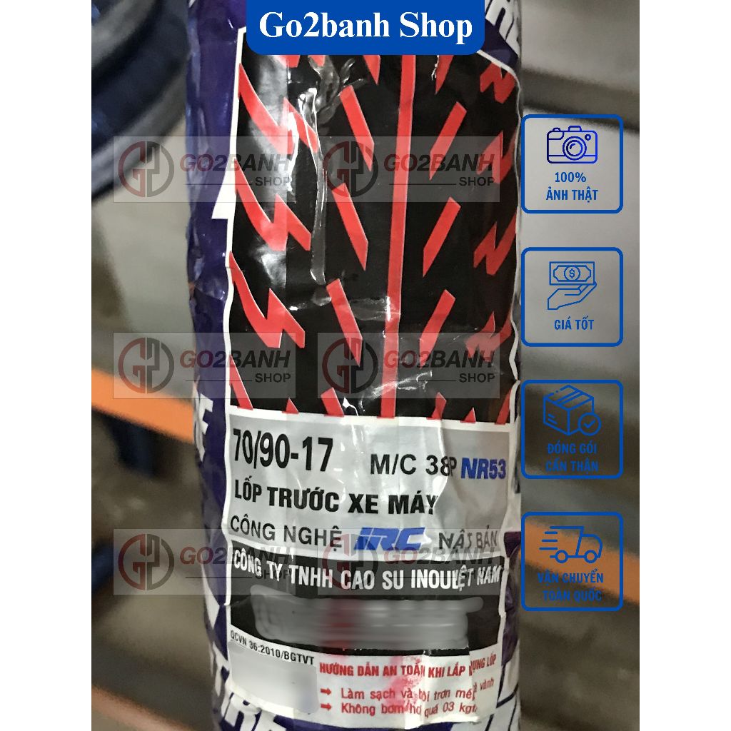 Vỏ Irc 70/90-17, 80/90-17 vỏ xe Sirius, Taurus và Jupiter loại xài ruột