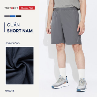 Quần short nam thể thao cạp chun có túi co giãn tốt, thoáng mát và thoải mái 40000415_TOKYOLIFE