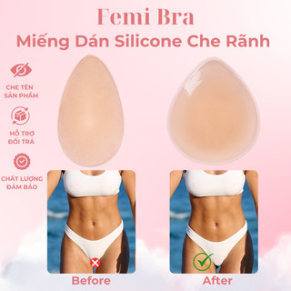  Miếng Dán Silicone Che Rãnh Vùng Kín Femi Bra MD03 - Che Quần Legging Bikini Quần Tập Gym Chống Lộ 
