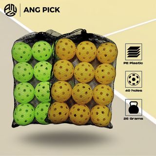 [Tặng Túi] Bóng Tập Pickleball 40 Lỗ Tập Luyện & Thi Đấu Ngoài Trời | Chất Lượng Cao, Độ Nảy Tốt