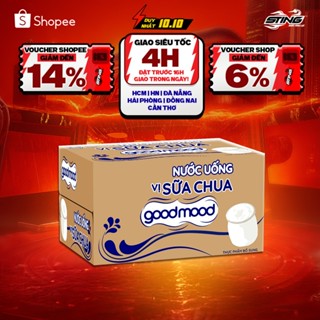 [Giao Siêu Tốc] Thùng 24 Chai Nước Uống Vị Sữa Chua Goodmood (450ml/chai)