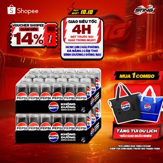 [Giao Siêu Tốc]Combo 2 Thùng 24 Lon Pepsi Không Calo, Không Đường (320ml/lon)
