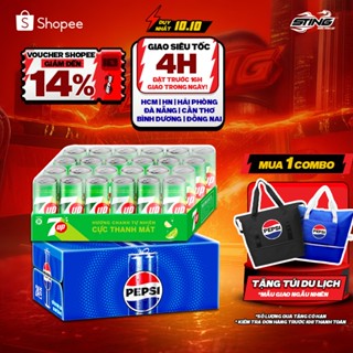 [Giao Siêu Tốc] Combo Bung Xõa Cực Đã - 1 Thùng 24 Lon Pepsi & 1 Thùng 24 Lon 7Up (320ml/lon hoặc 350ml/lon)