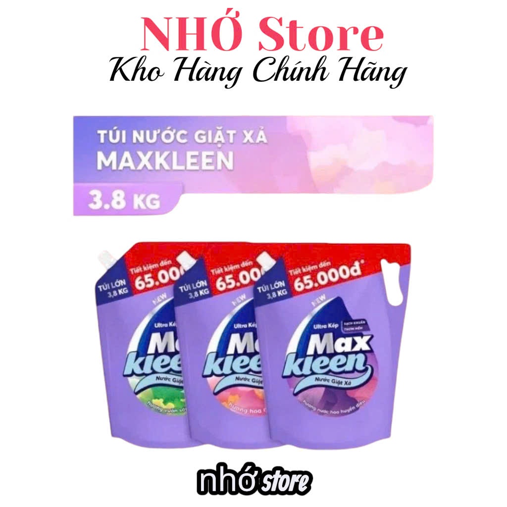 Túi Nước giặt xả Maxkleen 3.8kg