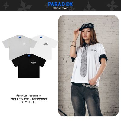 Áo thun oversize COLLEGIATE TEE Cotton form boxy PARADOX AT5P0638