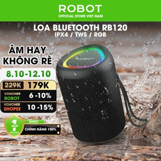 Loa Bluetooth Mini ROBOT RB120 Công Suất 5W Đèn Led RGB Hỗ Trợ Kết Nối Thẻ Nhớ, AUX Chính Hãng