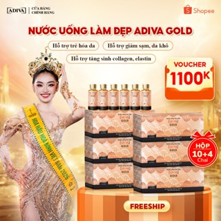 Combo 6 Hộp Nước Uống Làm Đẹp Collagen ADIVA Gold -Giúp Làn Da Giảm Nếp Nhăn Và Chống Lão Hóa
