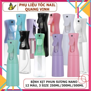  Bình xịt nước phun sương nano áp suất cao siêu tiện dụng  3 kích cỡ 250ml 300ml 500ml 12 màu siêu đẹp  